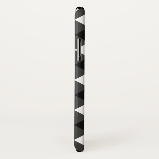 Zwart-witte gingham Case-Mate iPhone case (Achterkant / rechts)