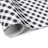Zwart Witte Gingham. Inpakpapier (Rol Hoek)