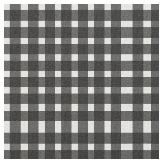 Zwart Witte Gingham Patroon Stof (Close Up)