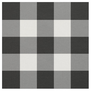 Zwart-witte gingham-patroonverbinding stof
