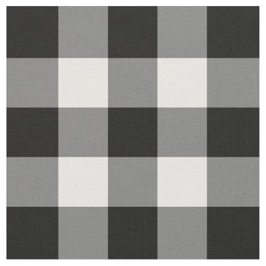 Zwart-witte gingham-patroonverbinding stof (Close Up)