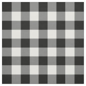 Zwart-witte gingham-patroonverbinding stof (Swatch)