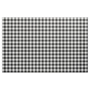 Zwart-witte gingham-patroonverbinding stof