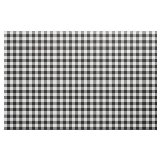 Zwart-witte gingham-patroonverbinding stof (Fat Quarter)