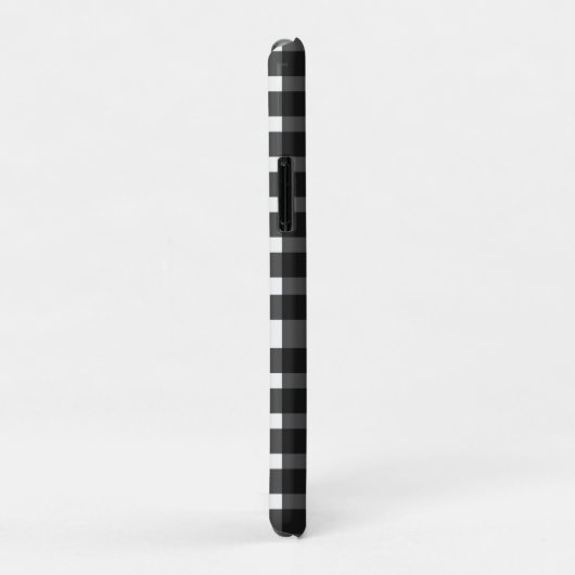 Zwart Witte Gingham Persoonlijk Case-Mate iPhone Case (Achterkant/rechts)