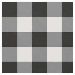 Zwart-witte gingham stof