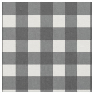 Zwart-witte gingham stof