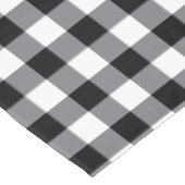 Zwart-witte gingham tafelkleed (Gekanteld)