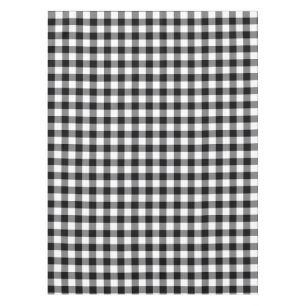 Zwart-witte gingham tafelkleed