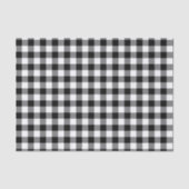 Zwart-witte gingham tissuepapier (Voorkant)