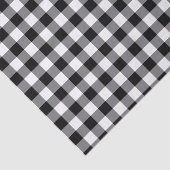 Zwart-witte gingham tissuepapier (Detail)