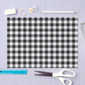 Zwart-witte gingham tissuepapier (Craft)