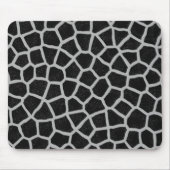 Zwart-witte Giraffe afdrukken Muismat (Voorkant)