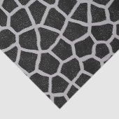 Zwart-witte Giraffe afdrukken Tissuepapier (Detail)