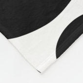 Zwart & Witte Giraffe Patroon Fleece Deken (Hoek)
