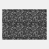 Zwart-witte gitaren Twee Inpakpapier Vel (Voorkant 2)