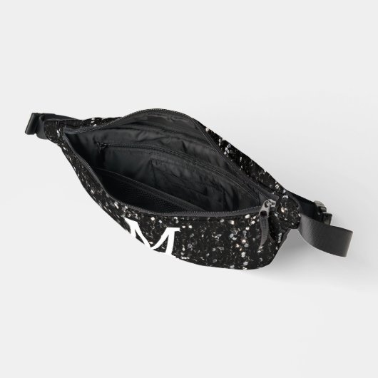 Zwart-witte glans heuptasje (Open)