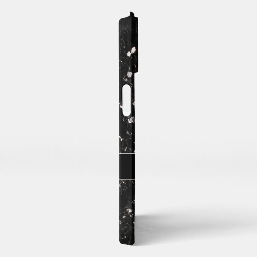 Zwart-witte glans iPhone hoesje (Rechterkant)