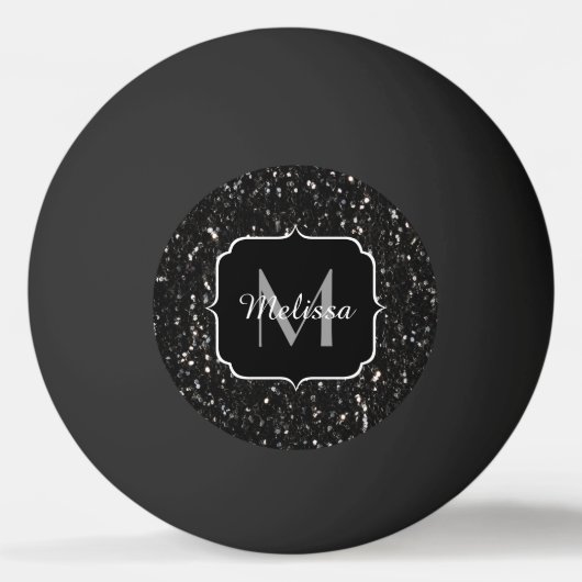 Zwart-witte glans pingpongbal (Voorkant)