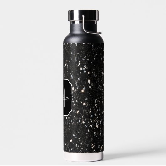 Zwart-witte glans waterfles (Links)