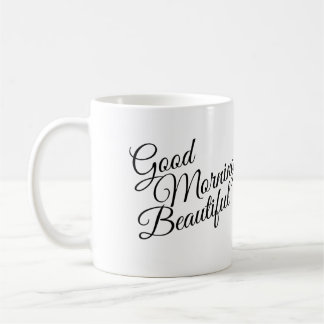 Zwart & Witte Goedemorgen Mooie Mok