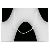 Zwart-witte golven large cadeautasje (Voorkant)