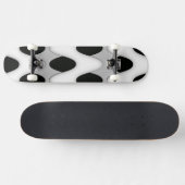 Zwart-witte golven skateboard (Horizontaal)