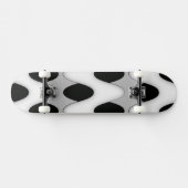 Zwart-witte golven skateboard (Horizontaal)