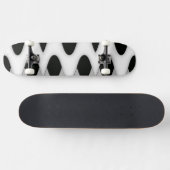 Zwart-witte golven skateboard (Horizontaal)