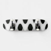 Zwart-witte golven skateboard (Horizontaal)