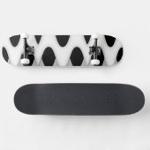 Zwart-witte golven skateboard (Horizontaal)