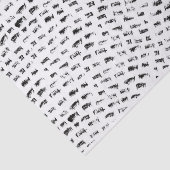 Zwart-witte golven tissuepapier (Detail)