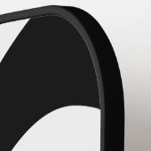 Zwart-witte golven Wavy Pickleball Paddle (Links Detail)