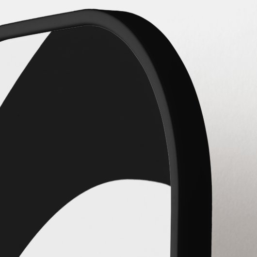 Zwart-witte golven Wavy Pickleball Paddle (Links Detail)