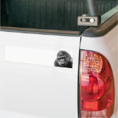 Zwart Witte Gorilla Bumpersticker (Op Truck)