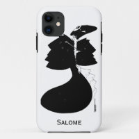 Zwart-witte gothic gothic art nouveau Salome