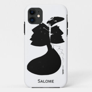 Zwart-witte gothic gothic art nouveau Salome iPhone 11 Hoesje