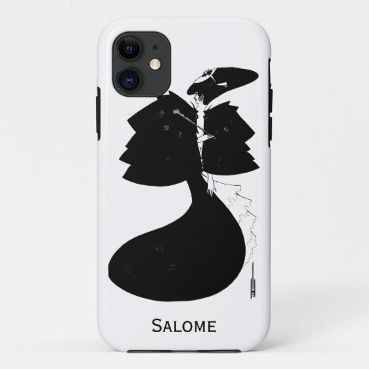 Zwart-witte gothic gothic art nouveau Salome Case-Mate iPhone Case (Achterkant)
