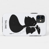 Zwart-witte gothic gothic art nouveau Salome Case-Mate iPhone Case (Achterkant (horizontaal))