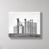 Zwart-witte graan op een Hill 8x10 Canvas Afdruk (Voorkant)