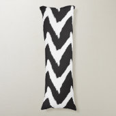 Zwart Witte Grafiek Lichaamskussen (Voorkant Verticaal)