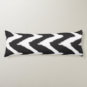 Zwart Witte Grafiek Lichaamskussen (Voorkant)