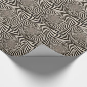 Zwart-witte grafische kunstzalen cadeaupapier (Hoek)