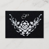 Zwart WITTE GRIFFINS-MONOGRAM-MONOGRAM Visitekaartje (Achterkant)