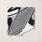 Zwart-witte grunge bad handdoek (Wasdoekje)
