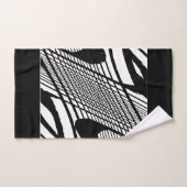 Zwart-witte grunge bad handdoek (Handdoek)