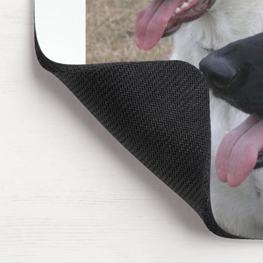 Zwart-witte GSD Muismat (Hoek)