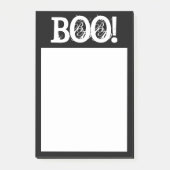 Zwart-witte halloween noten post-it® notes (Voorkant)