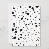 Zwart witte hand gebaar 2e verjaardag kaart (Achterkant)