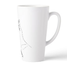 zwart-witte hand op koffiemok